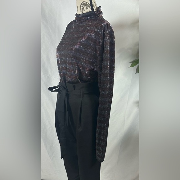 Nine West Mint Green Striped Blouse - Picture 3 of 12